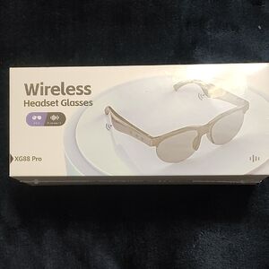 Wireless Headset Glasses - Silver